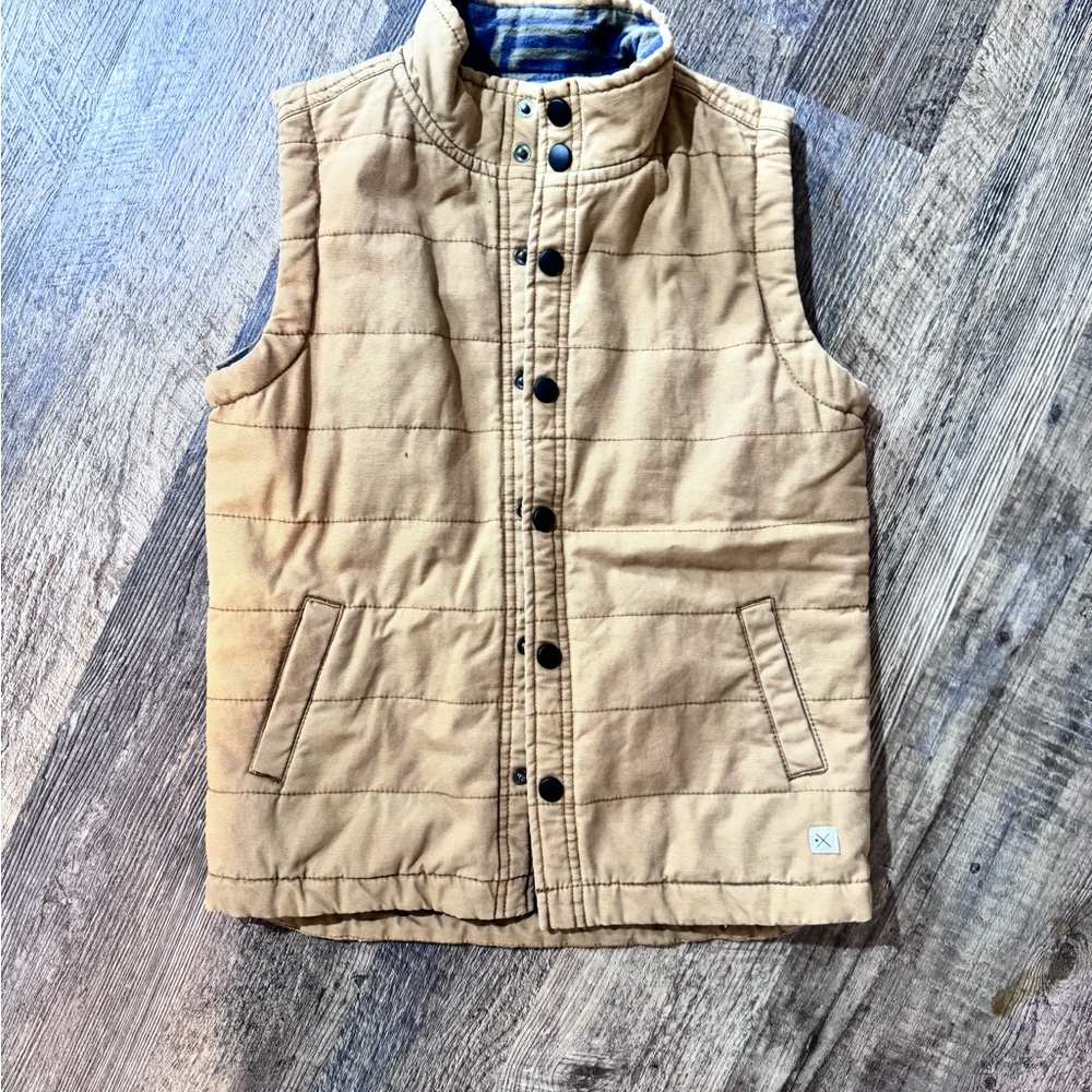 Tan Quilted Kids Vest